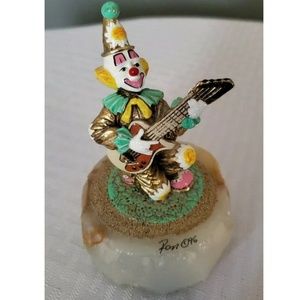 Ron Lee 96' Rock-a-Billy Collector Clown Onxy Base